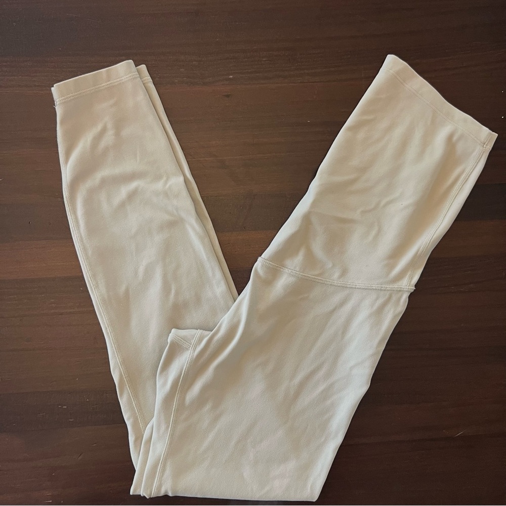 Cream CRZ YOGA Maternity Leggings XS (0/2) Full Panel 7/8 Length